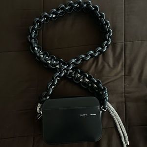 KARA Black Crystal Cobra Camera Bag